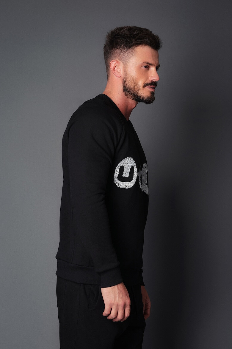 uFIT Bluza sport cu maneci raglan si imprimeu logo - Pled.ro