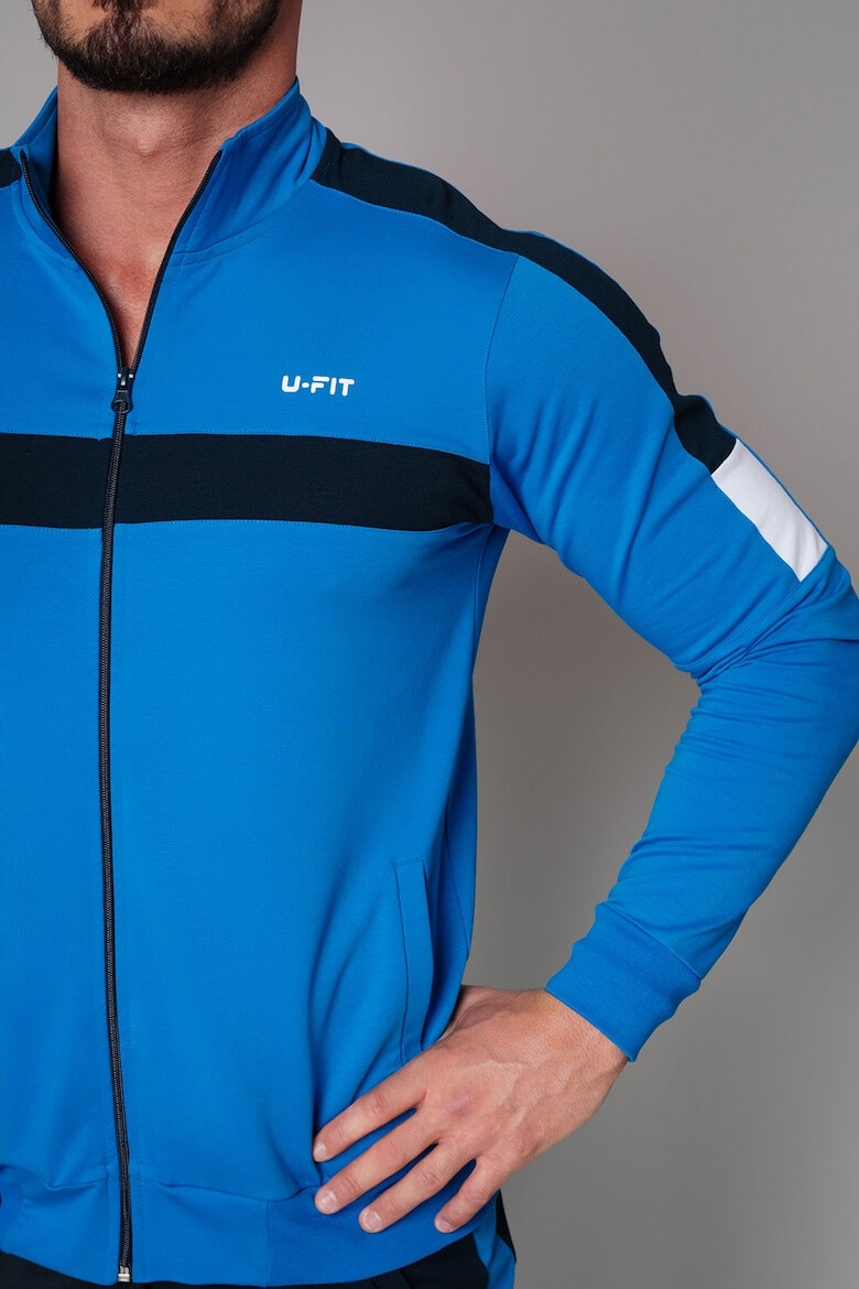 uFIT Costum sport cu fermoar si insertii contrastante - Pled.ro