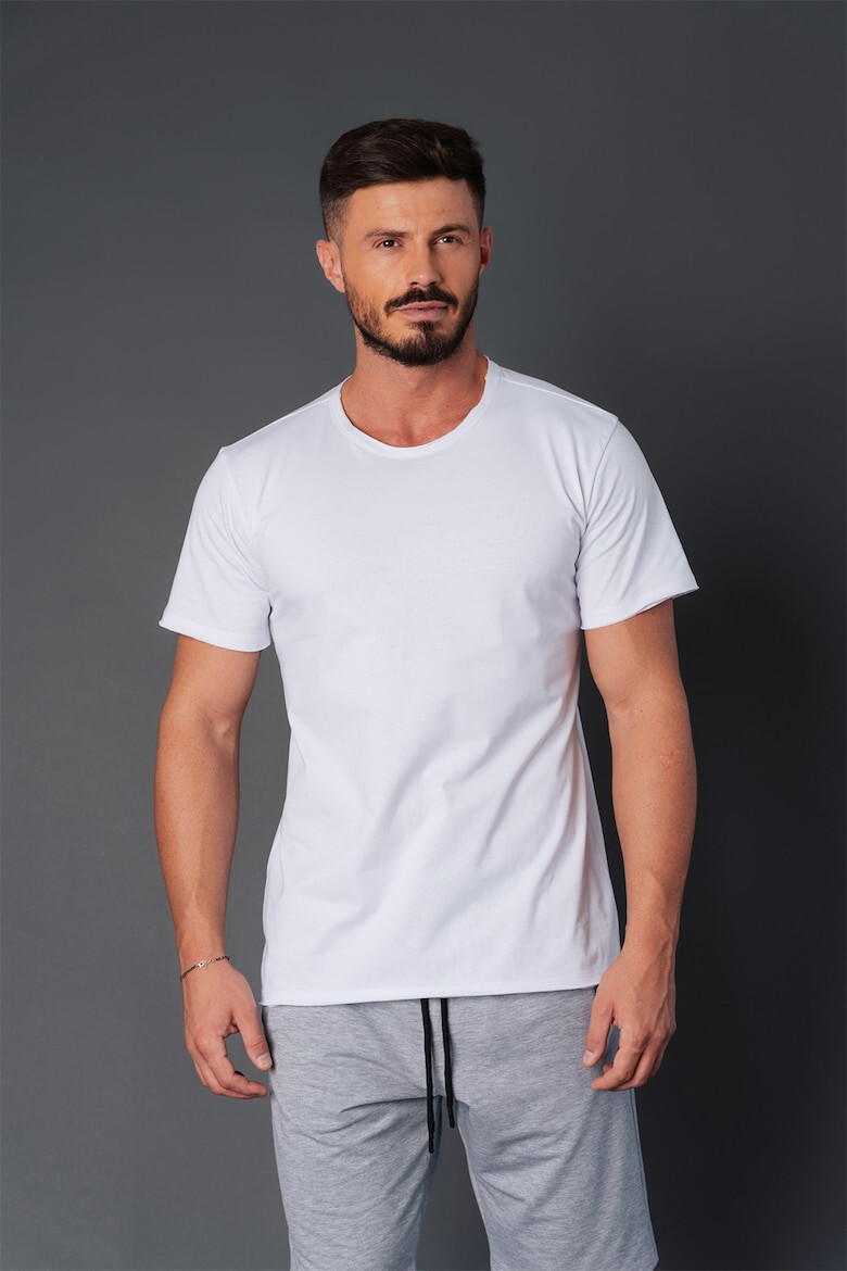 uFIT Tricou cu decolteu rotund si model uni - Pled.ro