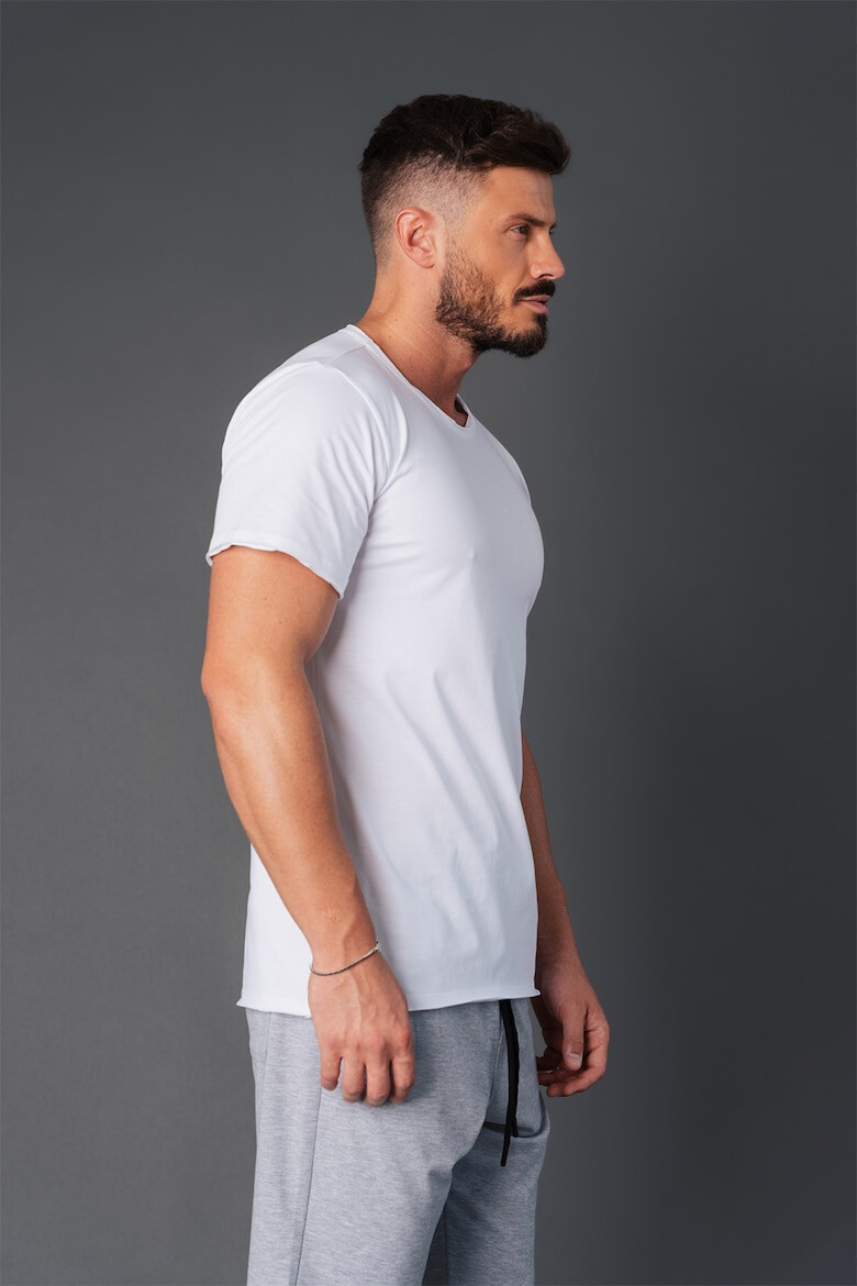 uFIT Tricou cu decolteu rotund si model uni - Pled.ro