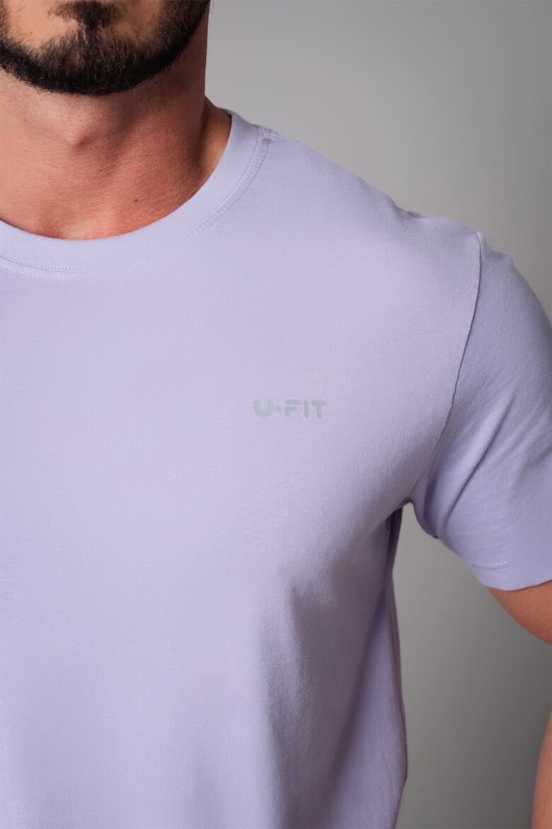 uFIT Tricou din bumbac cu decolteu la baza gatului - Pled.ro