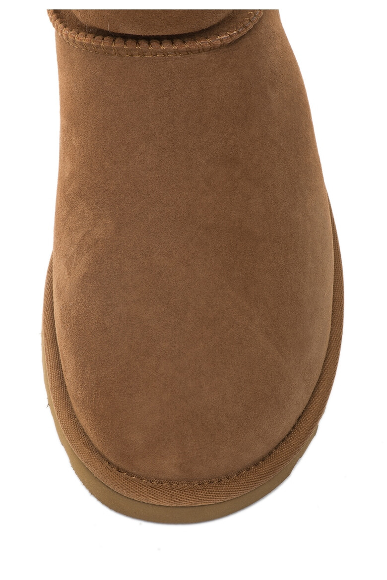 UGG Australia Cizme mid-calf de piele intoarsa Classic Tall Maro - Pled.ro