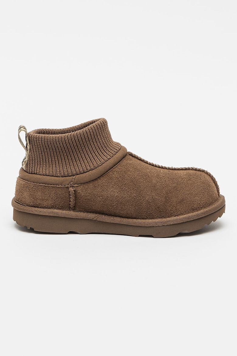 UGG Botine de piele intoarsa cu insertii de material textil - Pled.ro