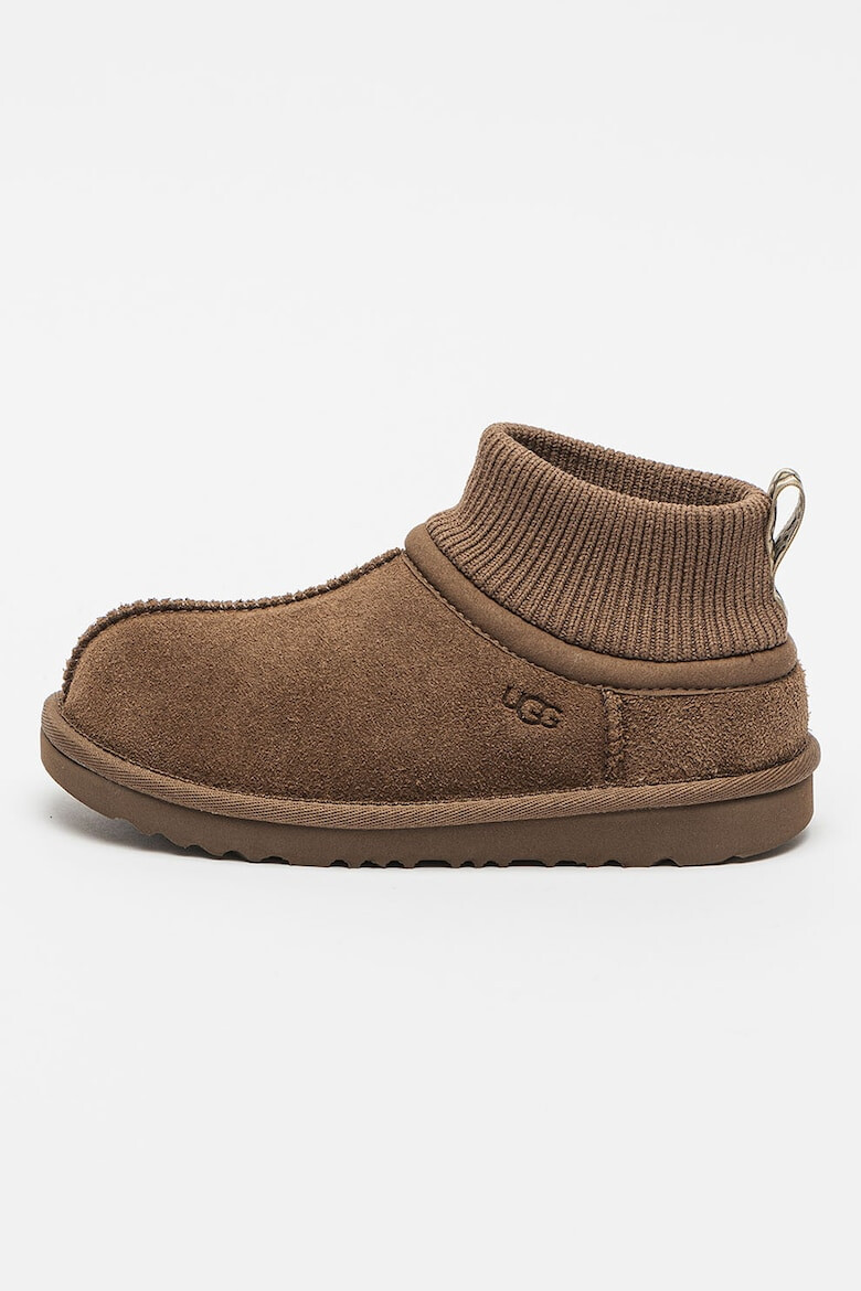 UGG Botine de piele intoarsa cu insertii de material textil - Pled.ro