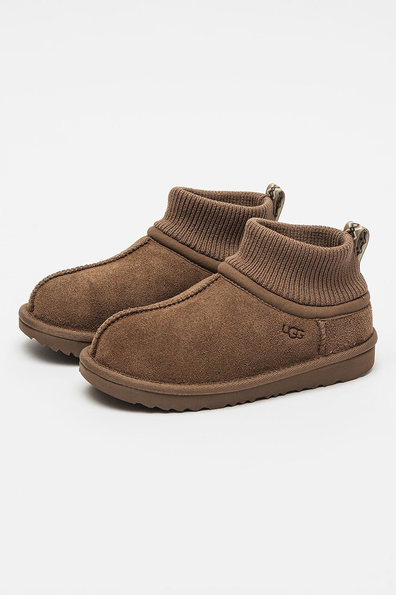 UGG Botine de piele intoarsa cu insertii de material textil - Pled.ro