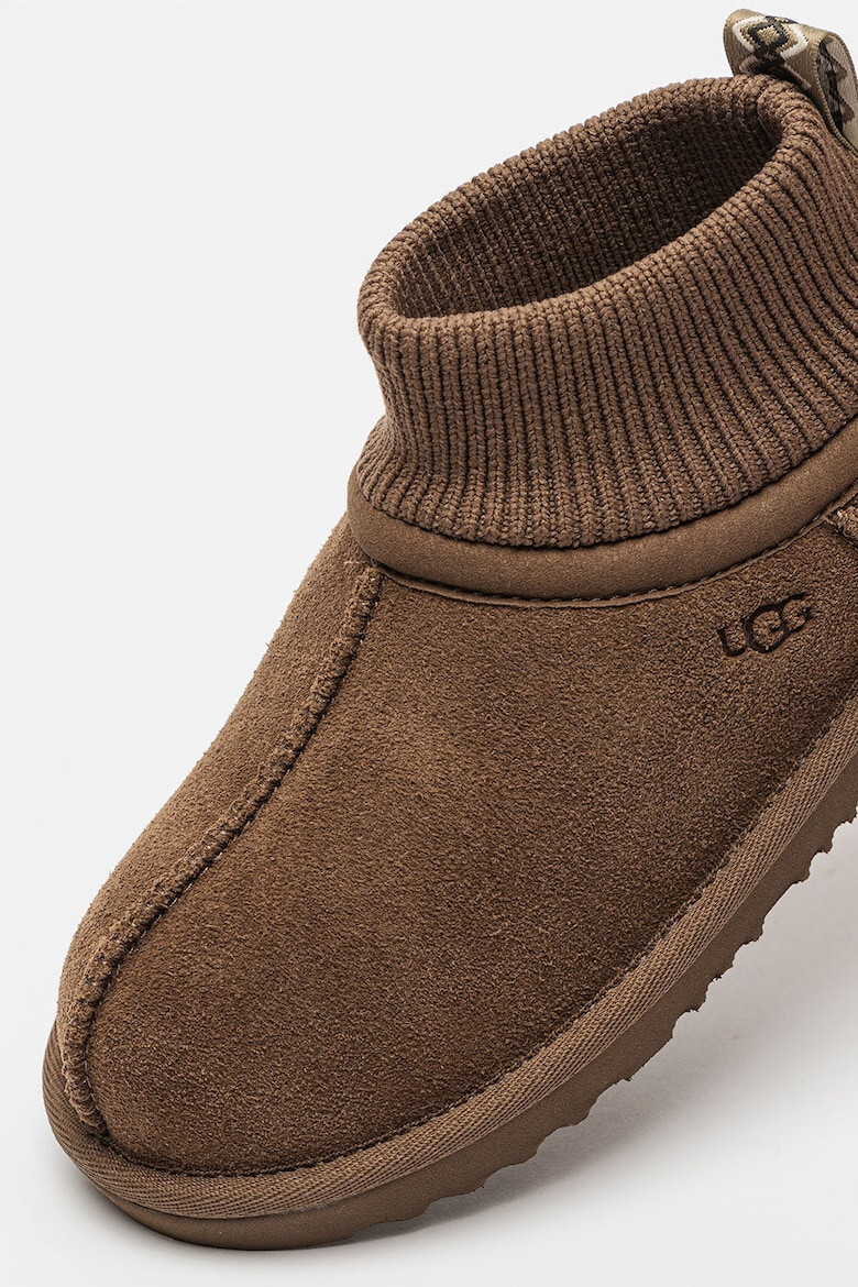 UGG Botine de piele intoarsa cu insertii de material textil - Pled.ro