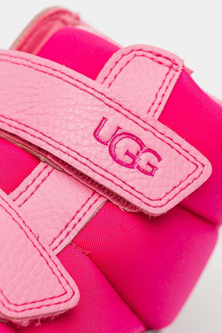 UGG Cizme de piele cu velcro si garnituri de material textil si material sintetic - Pled.ro