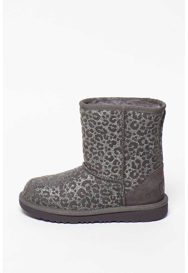 UGG Cizme din piele intoarsa cu animal print stralucitor Classic II - Pled.ro