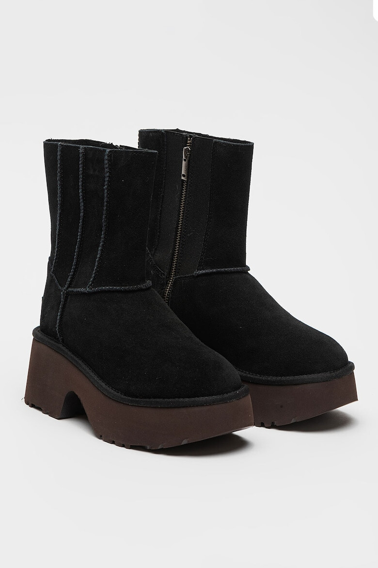 UGG Cizme medii din piele intoarsa Classic Twin - Pled.ro