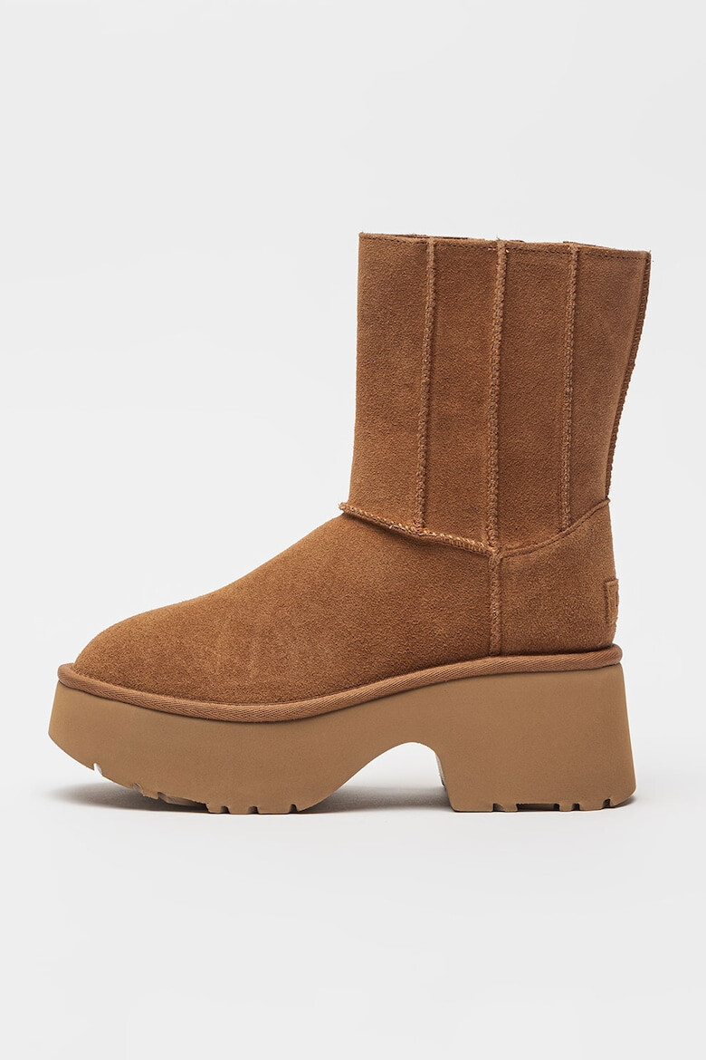 UGG Cizme medii din piele intoarsa Classic Twin - Pled.ro