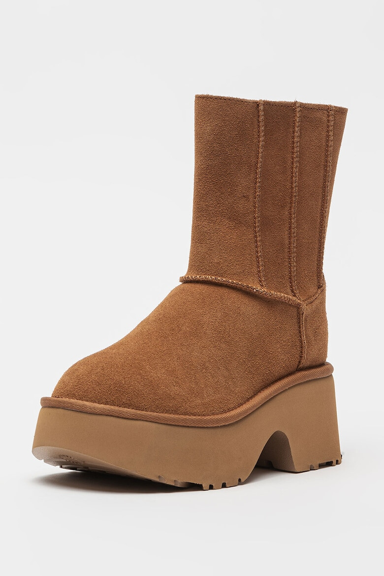 UGG Cizme medii din piele intoarsa Classic Twin - Pled.ro