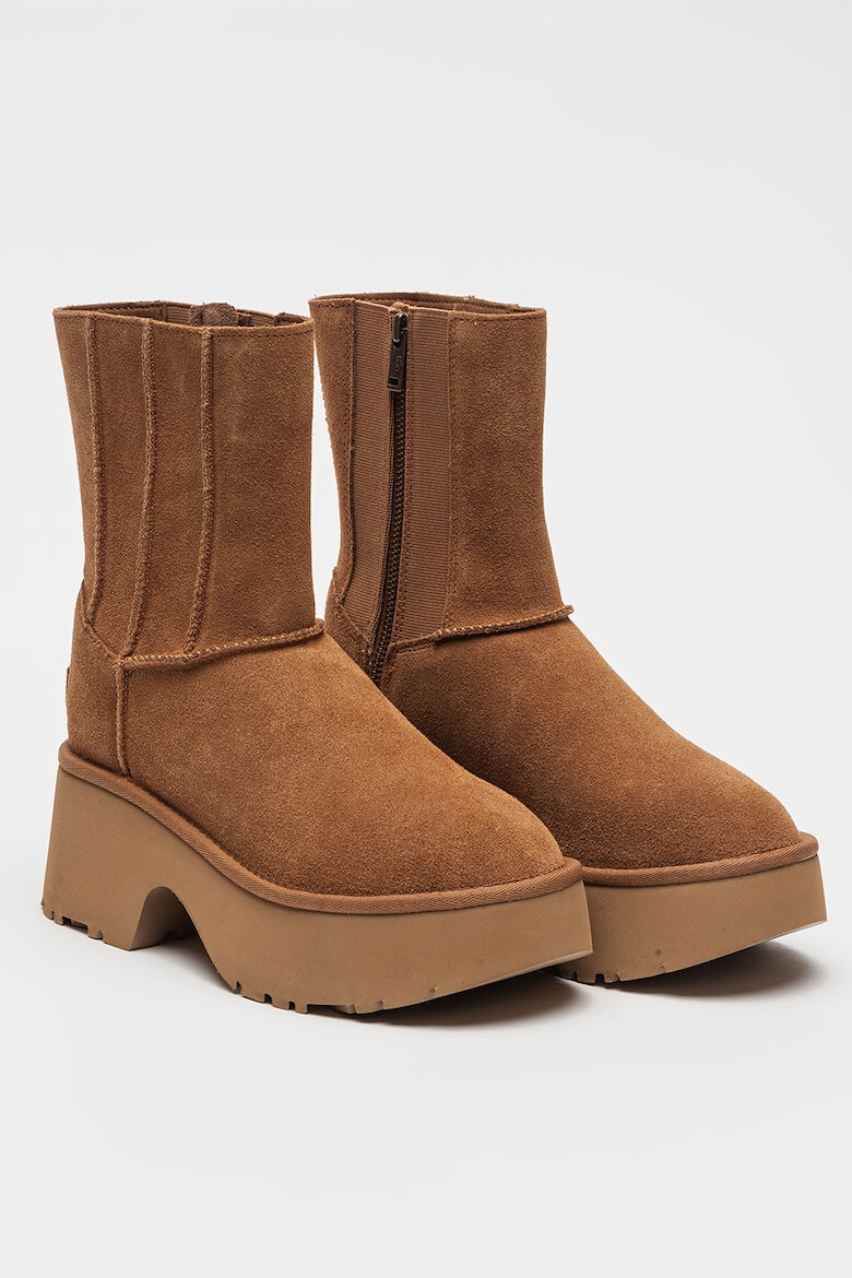 UGG Cizme medii din piele intoarsa Classic Twin - Pled.ro