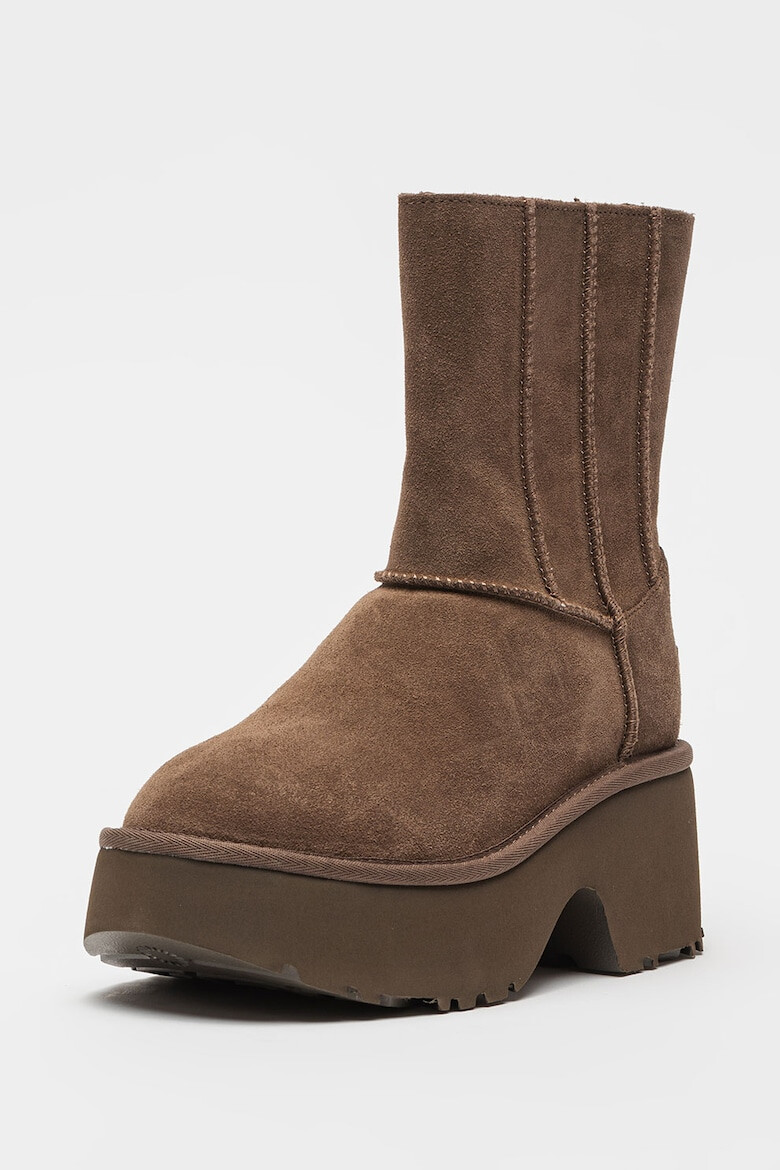 UGG Cizme medii din piele intoarsa Classic Twin - Pled.ro