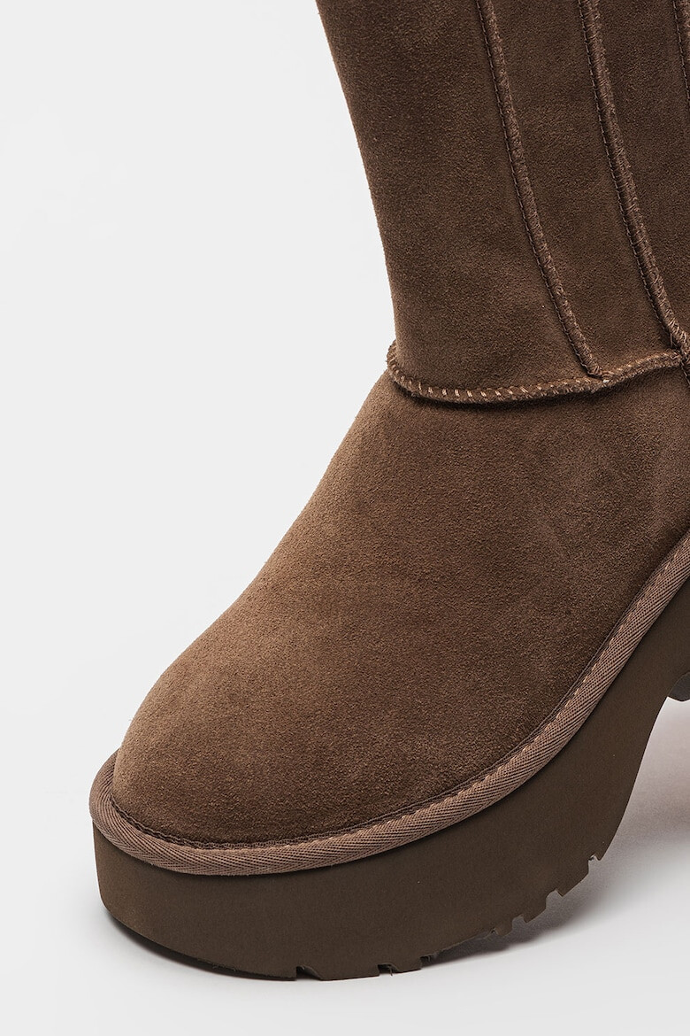 UGG Cizme medii din piele intoarsa Classic Twin - Pled.ro