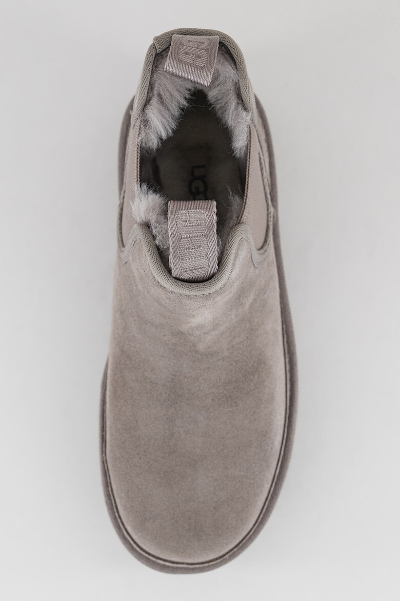 UGG Ghete Chelsea flatform de piele intoarsa cu segmente din material textil Neumel - Pled.ro