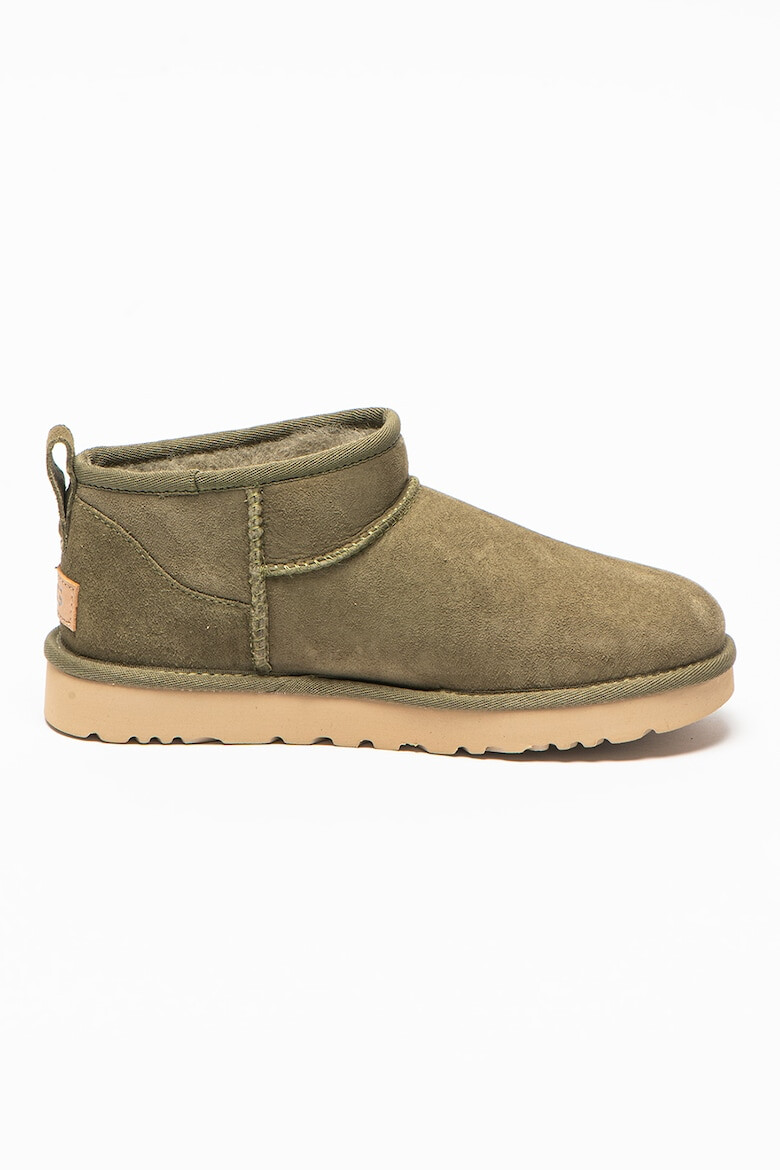 UGG Cizme scurte de piele intoarsa fara inchidere Classic Ultra Mini - Pled.ro