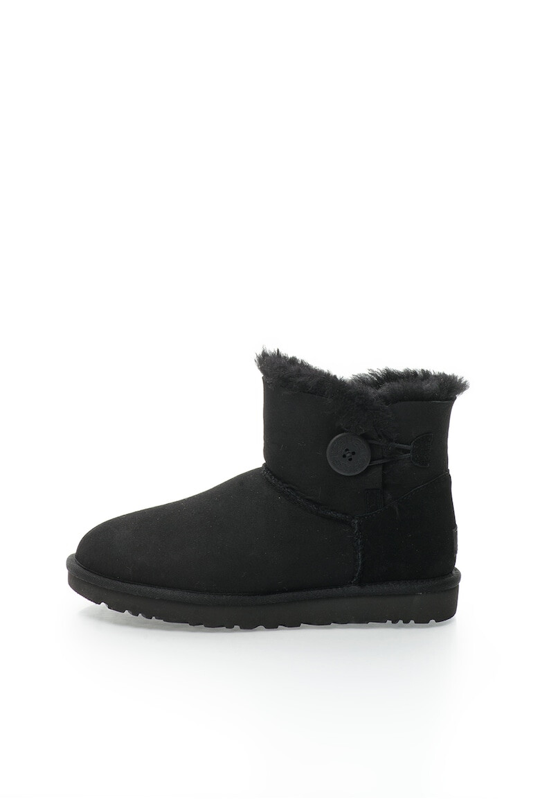 UGG Cizme scurte de piele intoarsa fara inchidere Mini Bailey Button II - Pled.ro