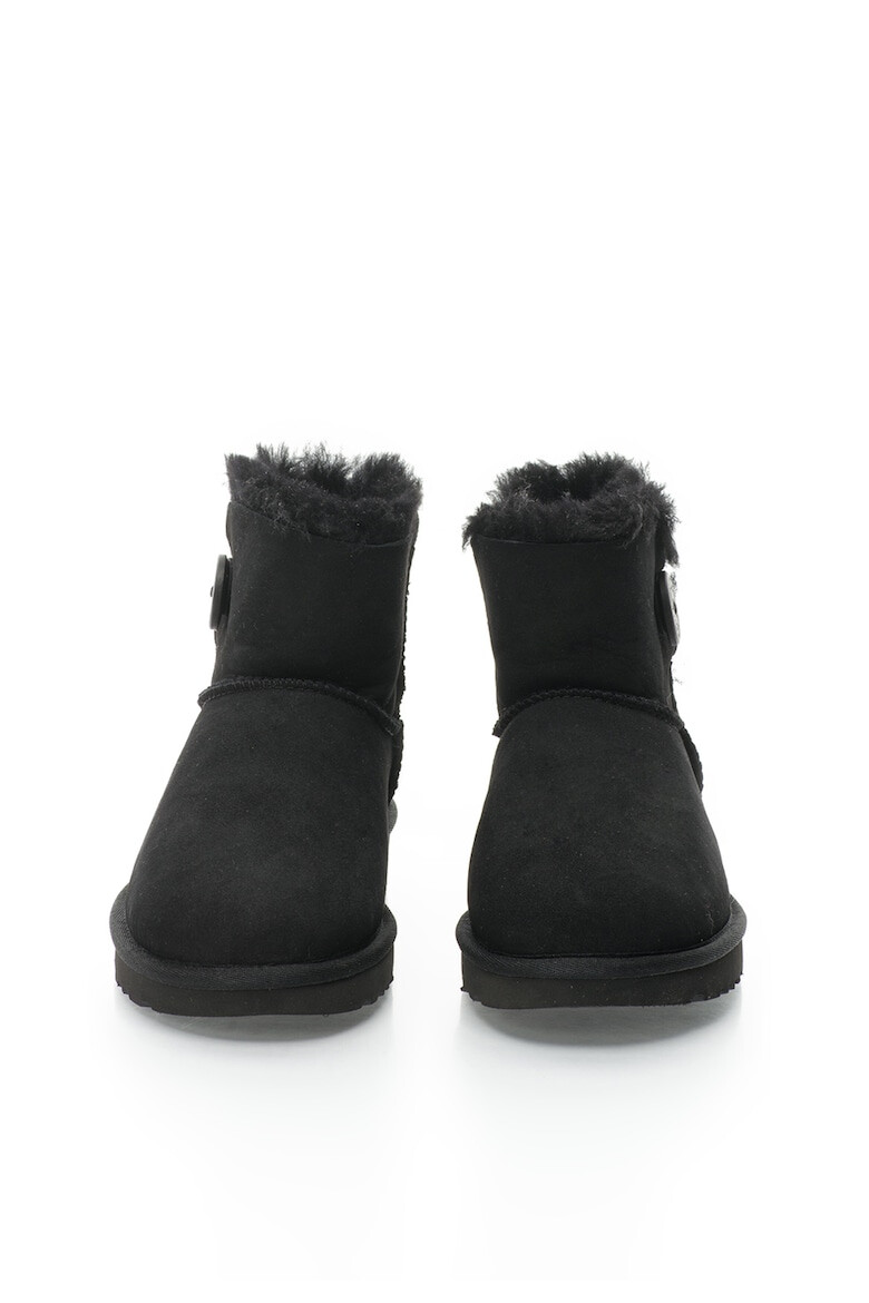 UGG Cizme scurte de piele intoarsa fara inchidere Mini Bailey Button II - Pled.ro