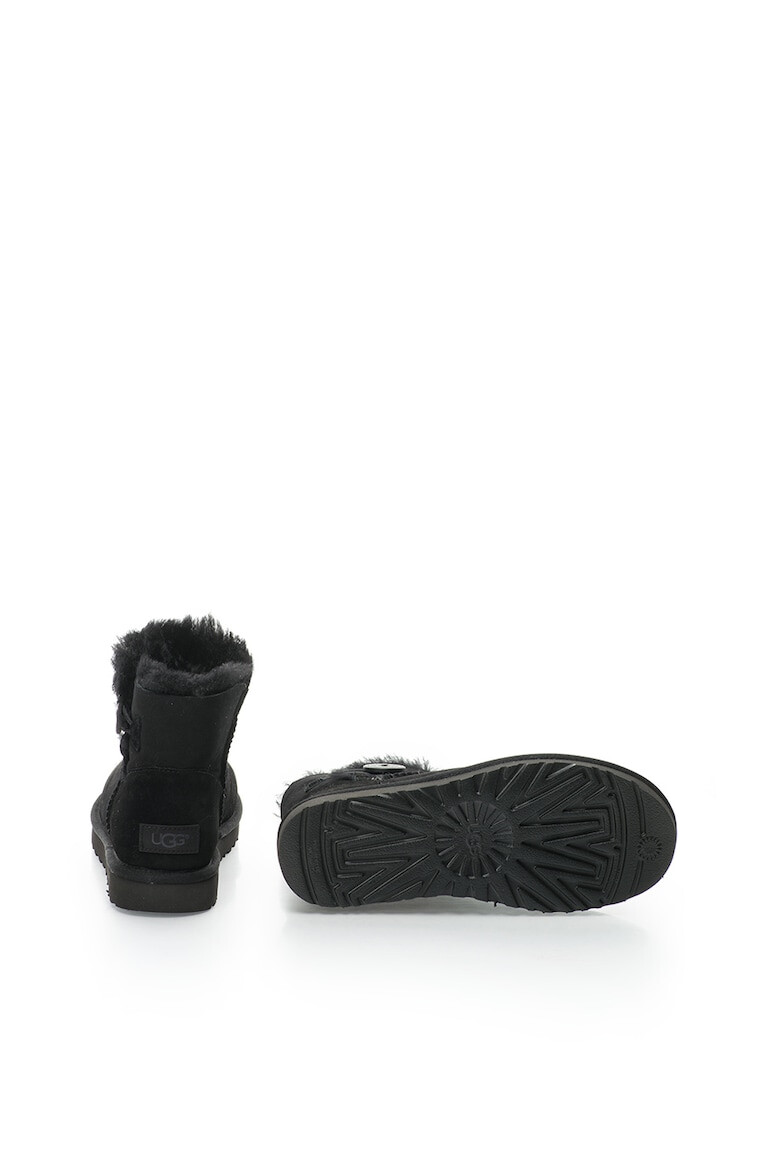 UGG Cizme scurte de piele intoarsa fara inchidere Mini Bailey Button II - Pled.ro