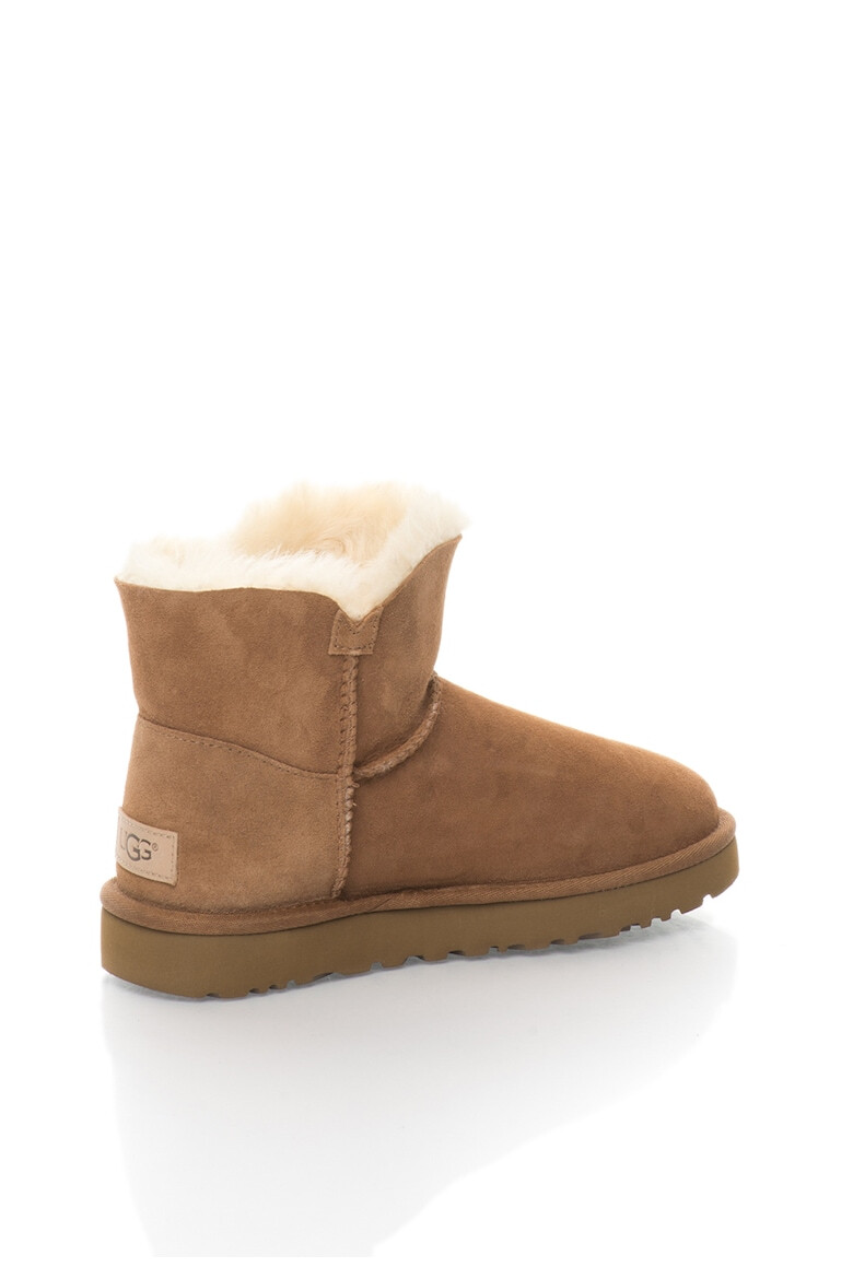 UGG Cizme scurte de piele intoarsa fara inchidere Mini Bailey Button II - Pled.ro