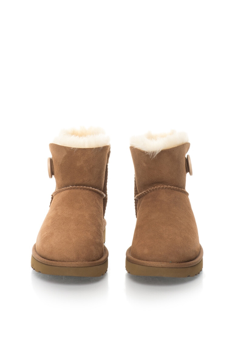 UGG Cizme scurte de piele intoarsa fara inchidere Mini Bailey Button II - Pled.ro