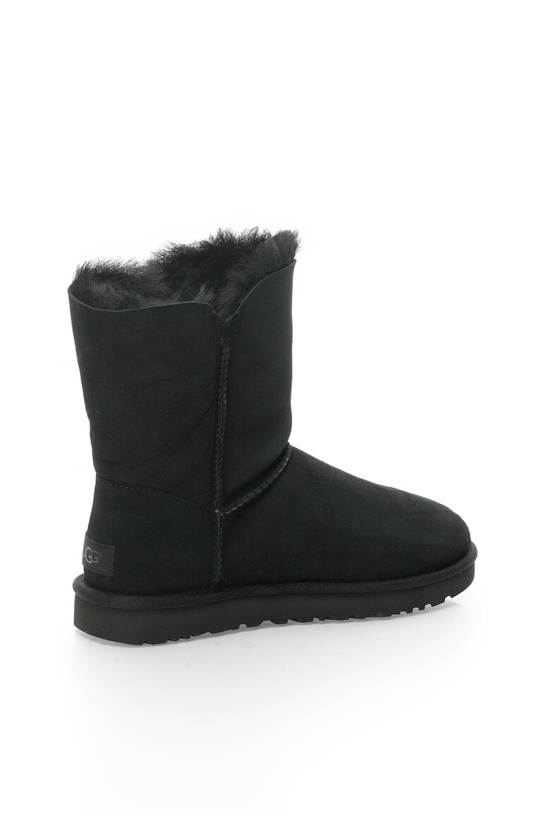 UGG Cizme scurte negre din piele intoarsa fara inchidere Bailey II - Pled.ro