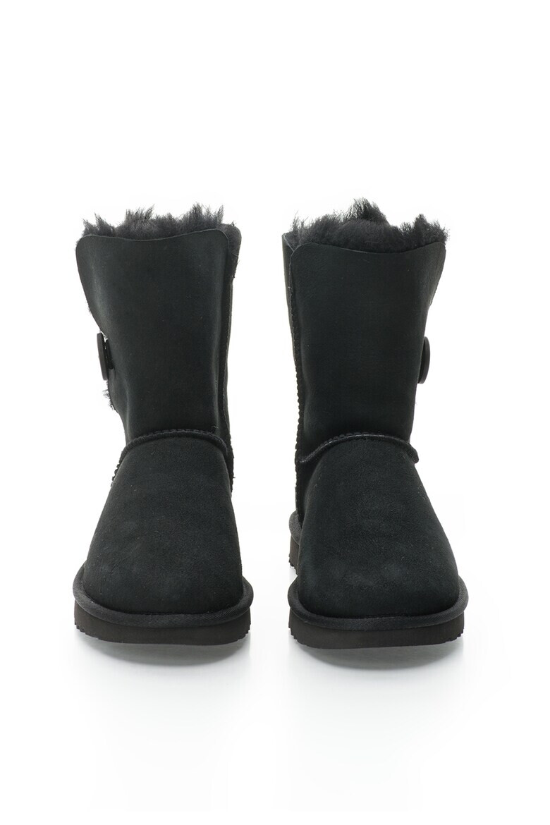 UGG Cizme scurte negre din piele intoarsa fara inchidere Bailey II - Pled.ro