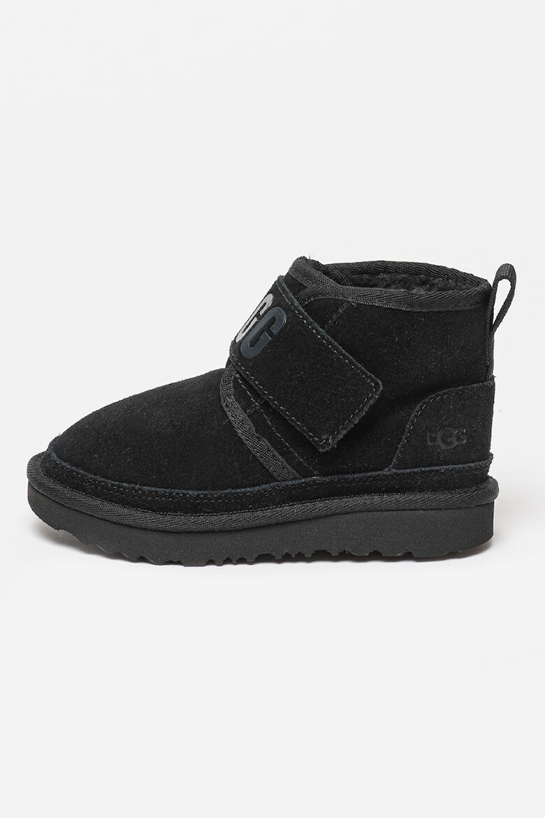 UGG Ghete de piele intoarsa cu finisaj rezistent la apa si velcro Neumel - Pled.ro