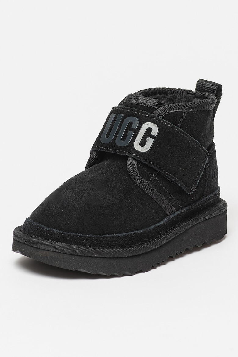 UGG Ghete de piele intoarsa cu finisaj rezistent la apa si velcro Neumel - Pled.ro