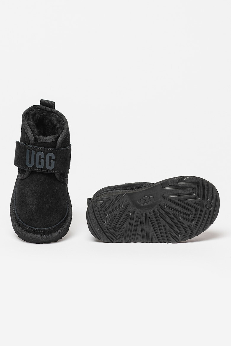 UGG Ghete de piele intoarsa cu finisaj rezistent la apa si velcro Neumel - Pled.ro