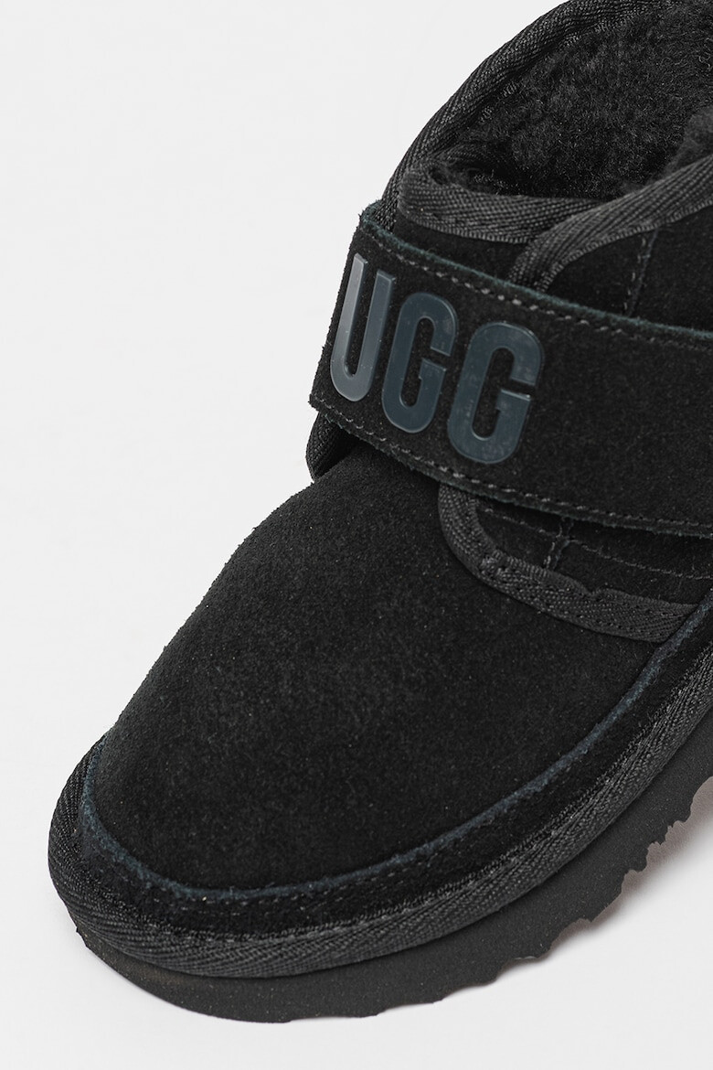 UGG Ghete de piele intoarsa cu finisaj rezistent la apa si velcro Neumel - Pled.ro