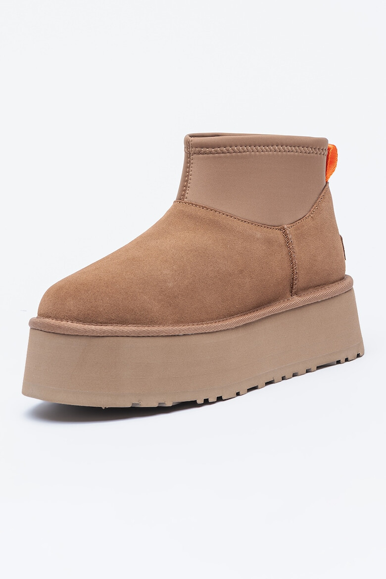 UGG Ghete de piele intoarsa cu segment din material textil Classic Mini Dipper - Pled.ro