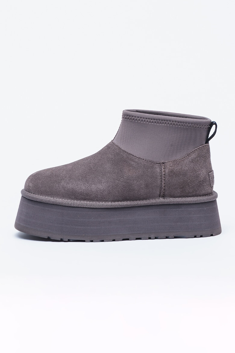 UGG Ghete de piele intoarsa cu segment din material textil Classic Mini Dipper - Pled.ro