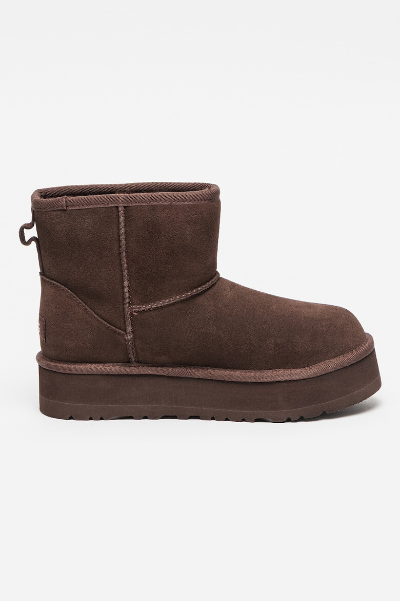 UGG Ghete de piele intoarsa fara inchidere Classic Mini - Pled.ro