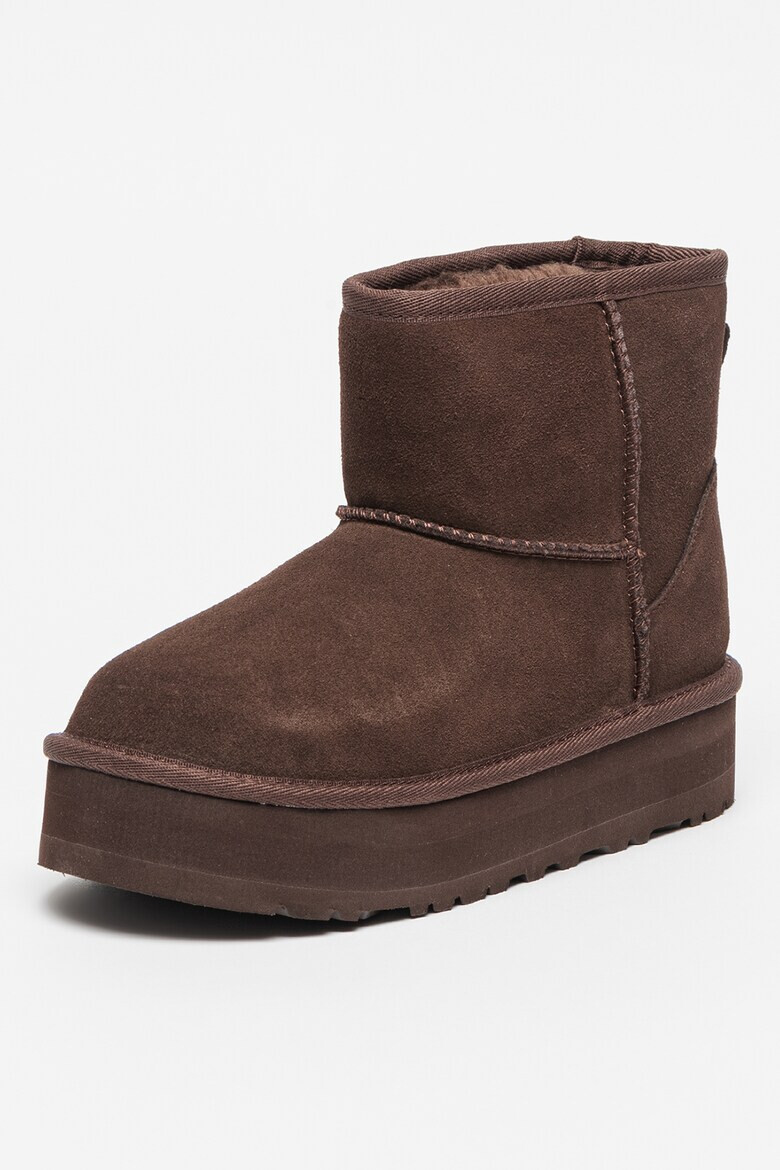 UGG Ghete de piele intoarsa fara inchidere Classic Mini - Pled.ro