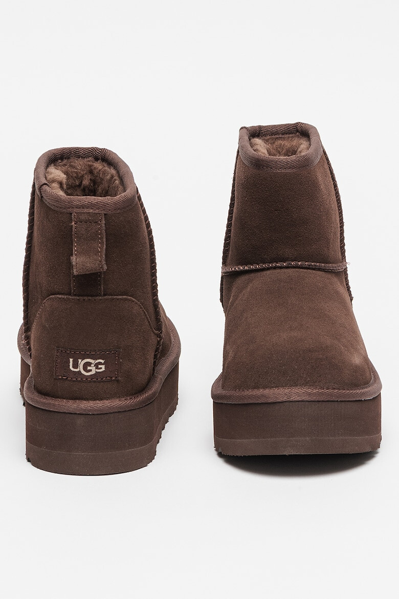 UGG Ghete de piele intoarsa fara inchidere Classic Mini - Pled.ro