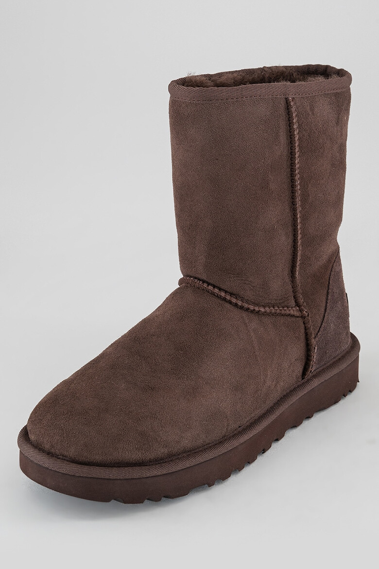 UGG Ghete de piele intoarsa fara inchidere Classic Short II - Pled.ro