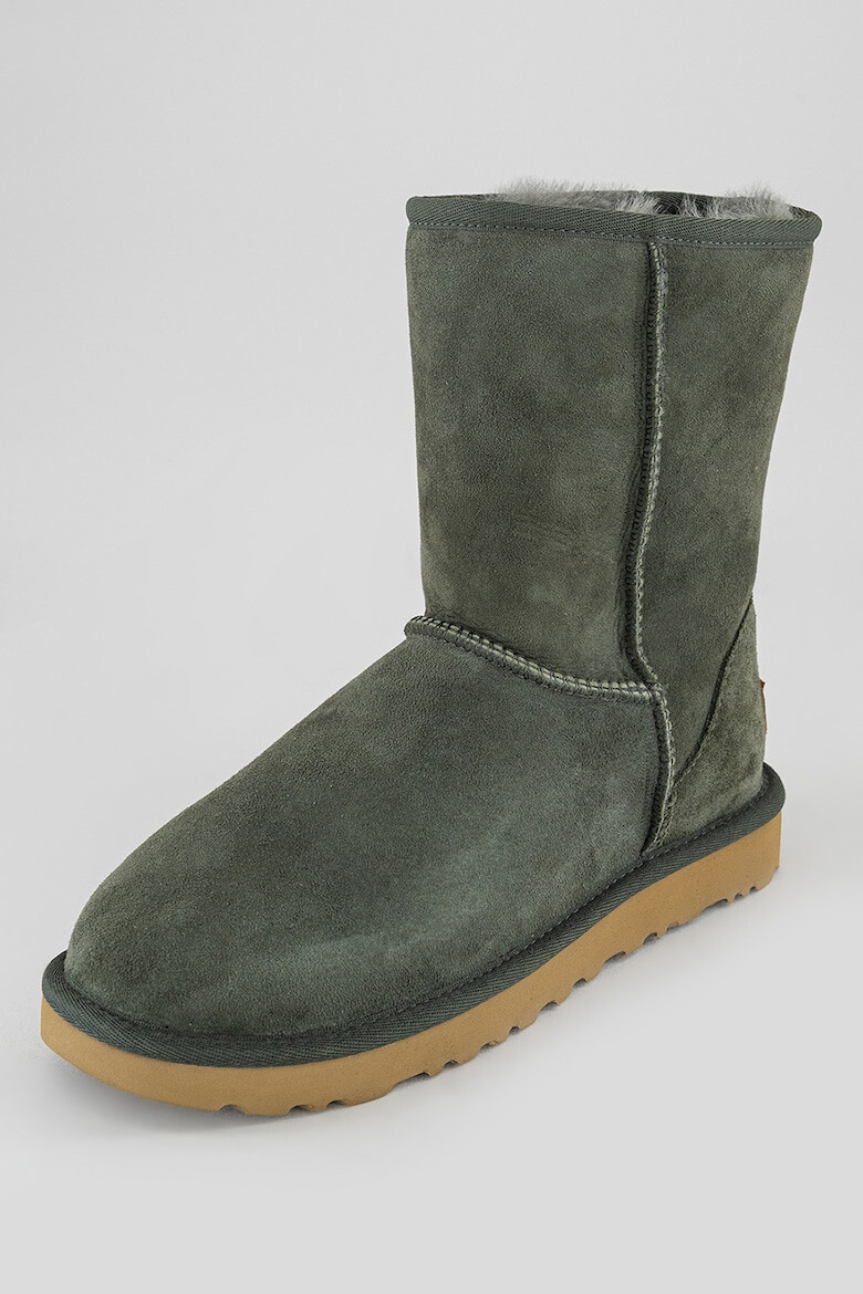 UGG Ghete de piele intoarsa fara inchidere Classic Short II - Pled.ro