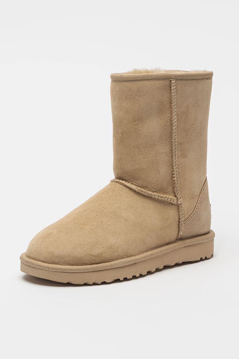 UGG Ghete de piele intoarsa fara inchidere Classic Short II - Pled.ro