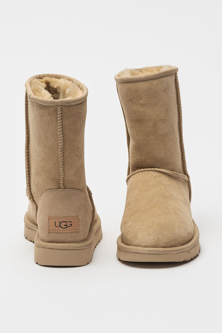 UGG Ghete de piele intoarsa fara inchidere Classic Short II - Pled.ro