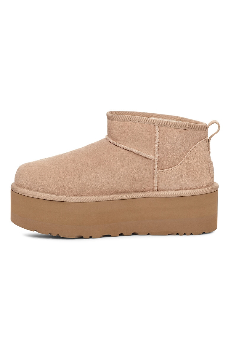 UGG Ghete de piele intoarsa fara inchidere Classic Ultra Mini - Pled.ro