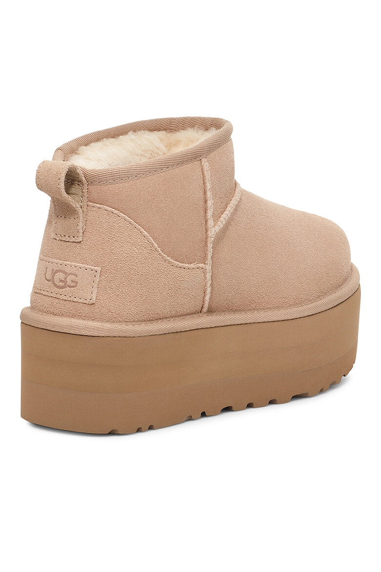 UGG Ghete de piele intoarsa fara inchidere Classic Ultra Mini - Pled.ro