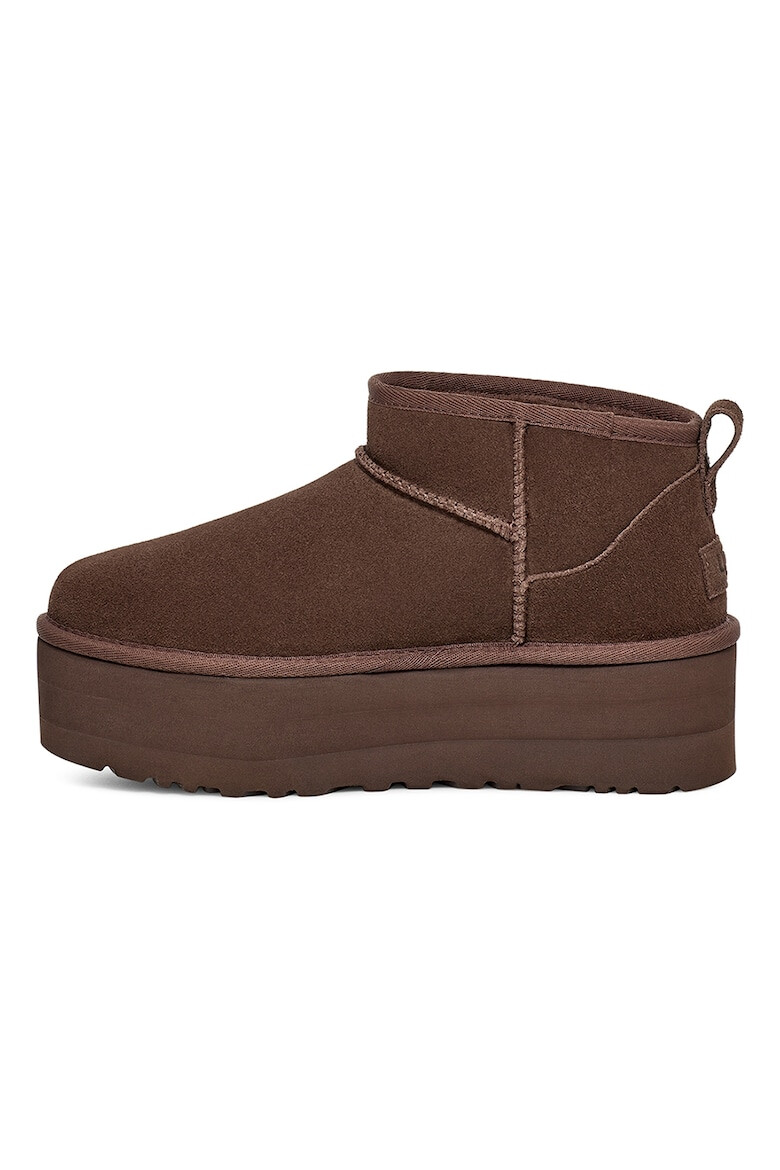 UGG Ghete de piele intoarsa fara inchidere Classic Ultra Mini - Pled.ro