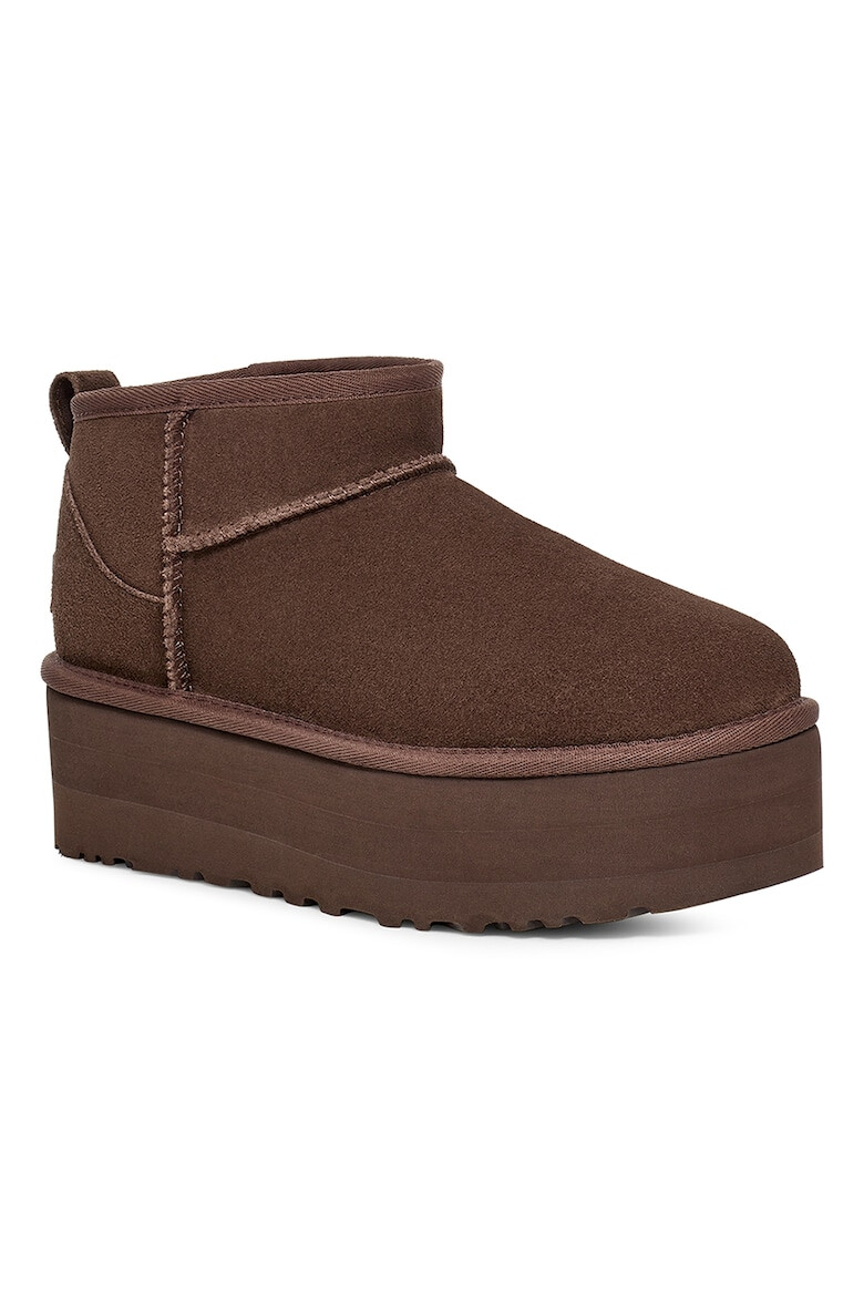 UGG Ghete de piele intoarsa fara inchidere Classic Ultra Mini - Pled.ro