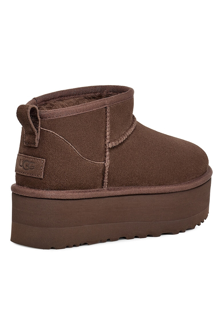 UGG Ghete de piele intoarsa fara inchidere Classic Ultra Mini - Pled.ro