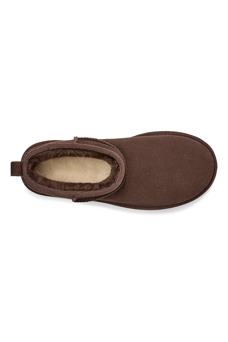 UGG Ghete de piele intoarsa fara inchidere Classic Ultra Mini - Pled.ro