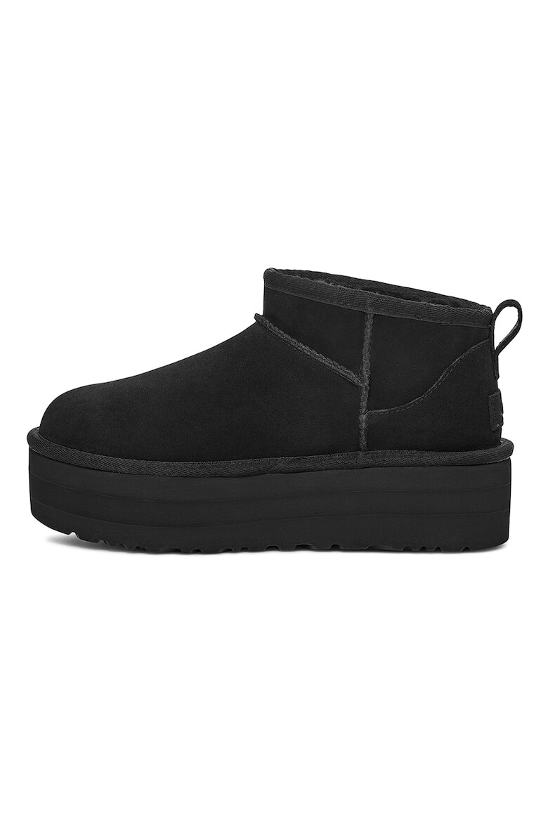 UGG Ghete de piele intoarsa fara inchidere Classic Ultra Mini - Pled.ro