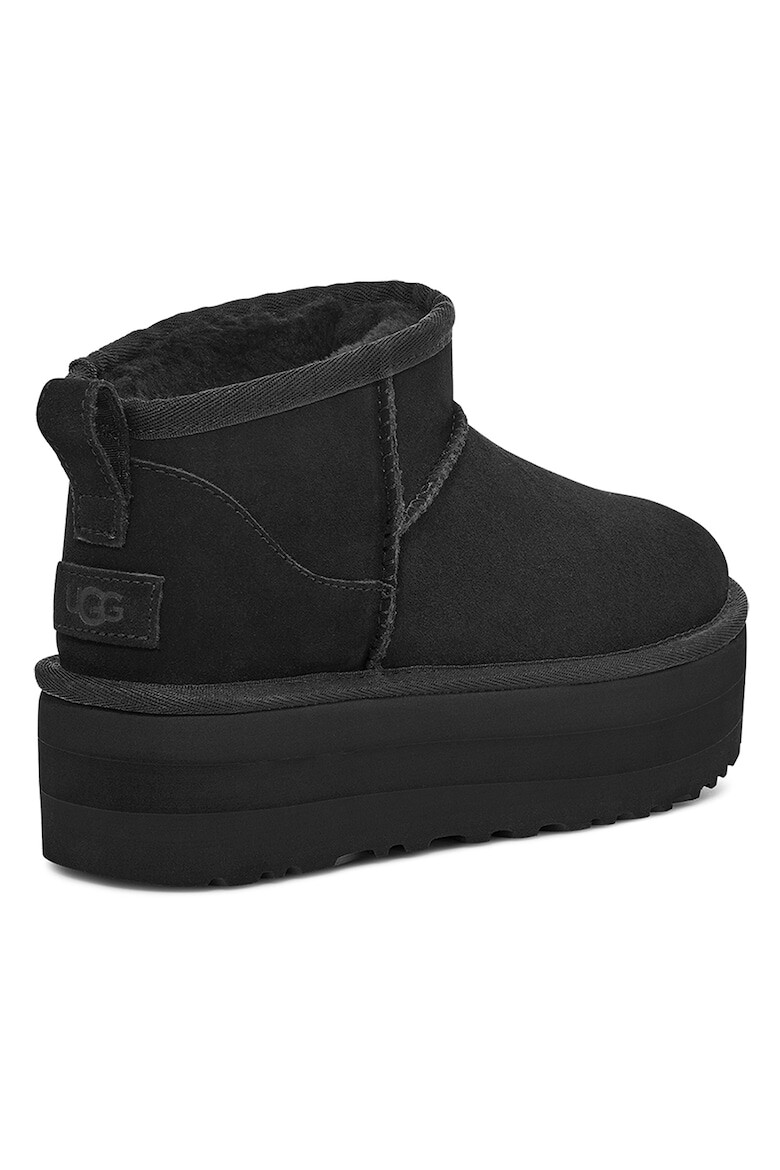 UGG Ghete de piele intoarsa fara inchidere Classic Ultra Mini - Pled.ro