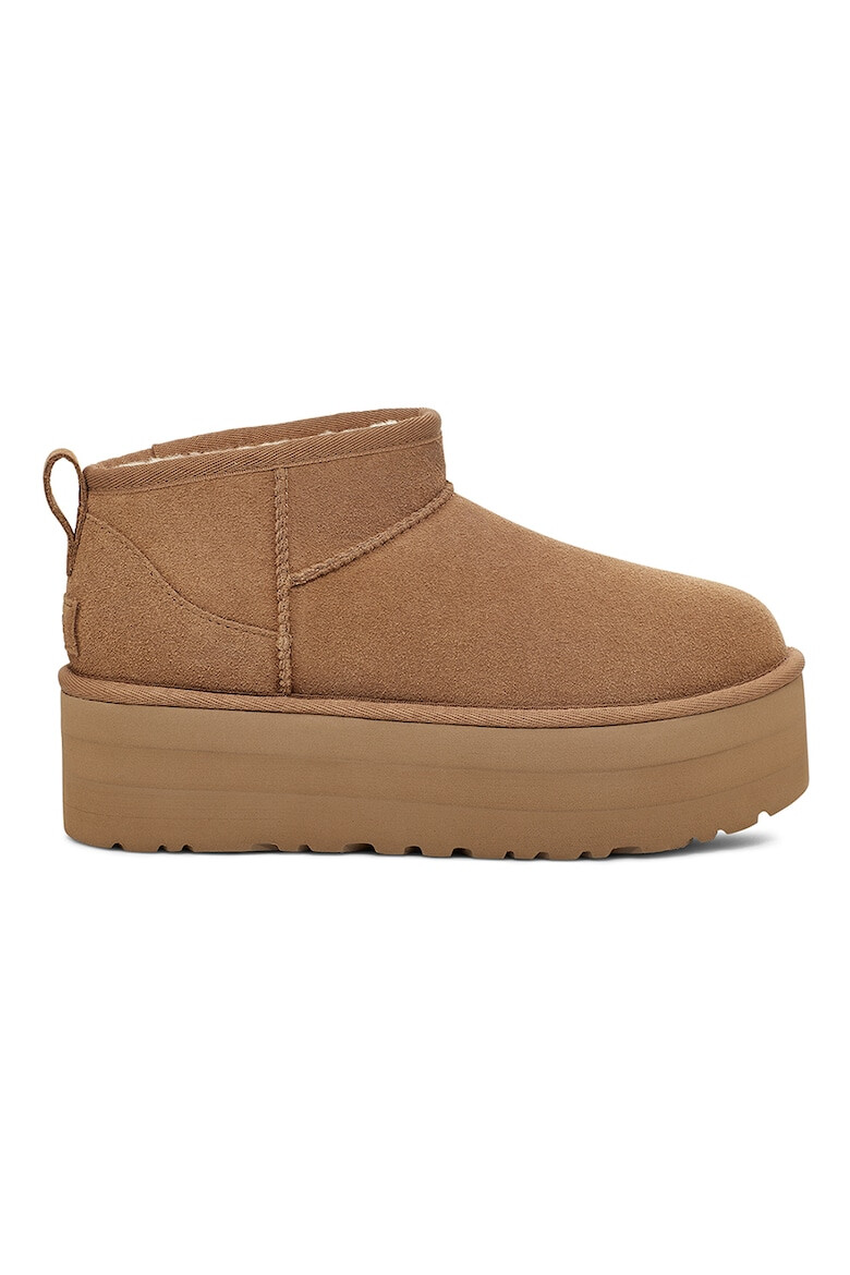 UGG Ghete de piele intoarsa fara inchidere Classic Ultra Mini - Pled.ro