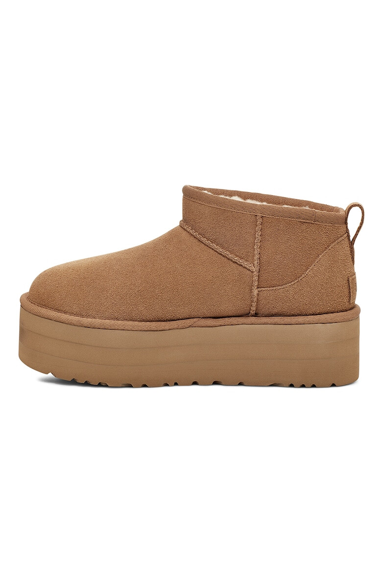 UGG Ghete de piele intoarsa fara inchidere Classic Ultra Mini - Pled.ro